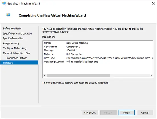Hướng dẫn chi tiết cách cài đặt máy ảo bằng Hyper-V trên Windows 10 13